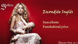 06 Shakira  Escondite Inglés Lyrics [upl. by Alemat]