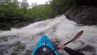 Cullasaja River Kayaking Cosmic to Lower [upl. by Yhtnomit]