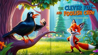 The Clever Fox And Foolish Crow 🦊  Moral Story Hindi Story I Fairytale Story [upl. by Conway833]