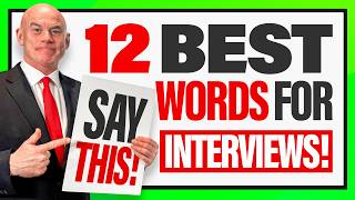 12 BEST WORDS FOR JOB INTERVIEWS How to DESCRIBE YOURSELF in an INTERVIEW INTERVIEW TIPS [upl. by Niela307]