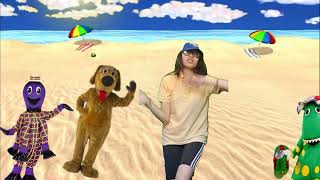 Beach Beach Sandy Beach Dancing Video❤️💛💙💜 [upl. by Hennessey]