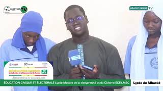 ÉDUCATION CIVIQUE ET ÉLECTORALE Lycée Modèle de la citoyenneté et du Civisme ECELM2C Mbacké [upl. by Akina]