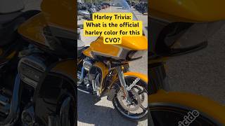 Harley Trivia  What is the official color for this CVO Hint It’s not just YELLOW trivia harley [upl. by Rimisac]