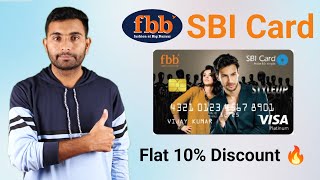 fbb SBI STYLEUP Credit Card Benefits  Flat 10 Discount on Big Bazaar 😯 [upl. by Petuu658]