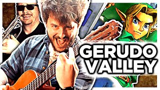 GERUDO VALLEY  Ocarina of Time  FLAMENCO  METAL Guitar Cover  FamilyJules [upl. by Aihcropal]