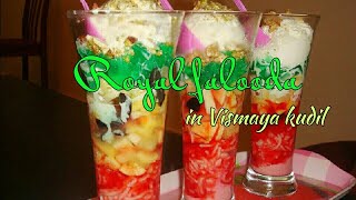 Royal falooda summer refreshing juicehow to make falooda in tamil vennila flavors falooda [upl. by Quintus]