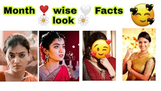 Month ❣️ wise 🤍 Facts 🌼 look 🌼 [upl. by Colbye]