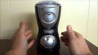 DeLonghi Electric Coffee Grinder Review And Demonstration [upl. by Sears]