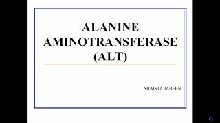 Alanine Aminotransferase ALT  Clinical Significance of Diagnostic Enzymes  Medical Biochemistry [upl. by Gnilrac]