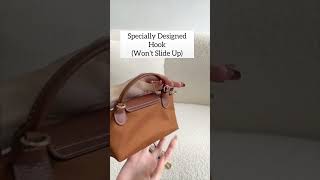 How to turn a Longchamp Pouch into a crossbody bag 🤫 longchamp shortsfeed [upl. by Enelad]