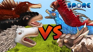 Dinosaur Faceoff S2  SPORE [upl. by Agathe]