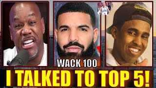 WACK 100 TALKS TO DRAKE ARTIST TOP 5 AFTER HE TRIED TO BAN KENDRICK LAMAR FROM CANADA 👀❓🤔🎵 [upl. by Caddric]