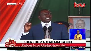 LIVE President Rutos Speech at Masinde Murilo Stadium in Bungoma for Kenyas 61st Madaraka Day [upl. by Etteniotna]