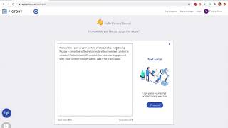 Pictory Script to Video Start [upl. by Amlez]