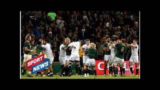 England rugby captain Owen Farrell FIGHTS South Africa’s Faf de Klerk during heated clash [upl. by Nessaj]