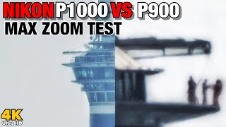 Nikon Coolpix P1000 vs P900 Max Zoom Test  Sky Tower [upl. by Cohette]