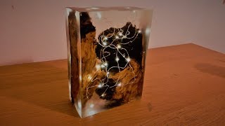 Epoxy Resin LED Lamp  Resin Art [upl. by Haret]