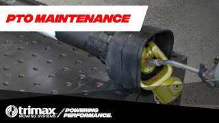 PTO Maintenance The Right Way  How To  Complete Quick Greasing of Tractor to Mower PTO shafts [upl. by Einaffit816]