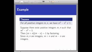 Proof by contradiction Screencast 331 [upl. by Teresa390]