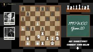 KASPAROVS RUY LOPEZ CRUSHES KARPOV  1990 WCC [upl. by Maddy18]