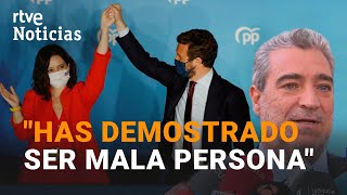 AYUSOCASADO El WHATSAPP que recibió el LÍDER del PP la noche de su victoria en MADRID RTVE [upl. by Festatus]