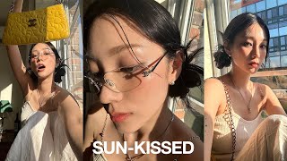 cool🧊얼음같은 무테안경 amp 썬키스드 룩으로 메이크업 같이 준비해요 ☀️🍊🍋 [upl. by Chemosh]