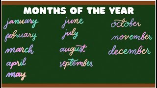 Months Name  Months of the Year  Months of the Year Song  Months Names in English  Months  Kids [upl. by Suiddaht]