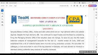 Variance AnalysisStandard Costing  Revision Session 1 [upl. by Darce]