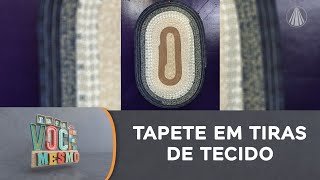 Aprenda o passo a passo de um lindo Tapete em Tiras de Tecido [upl. by Ahmad]