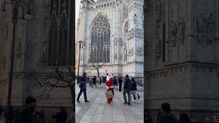 Santa Claus Babbo Natale at Duomo di Milano 🇮🇹 shorts travel christmas italy europe [upl. by Hayton]