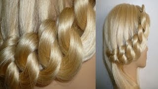 WUNDERSCHÖNE FRISUR für MÄDCHENBESONDERE ANLÄSSE ALLTAG Braided Updo Hairstyle Peinado hermoso [upl. by Ellita]