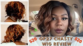 20 Wig Freetress Chasty OP27 Wig Review [upl. by Stromberg]