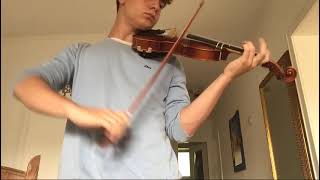 Paganini Caprice 24 melody  Violin Beginner 7 month self taught progress [upl. by Ahseiat147]