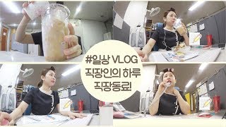 직장인의 하루 힘들어도 동료들 덕분에 버팁니다 다양한 간식 먹방 미소너굴 VLOG [upl. by Darra499]