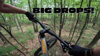 Sending BIG Rock Drops  MTB [upl. by Nylirak]