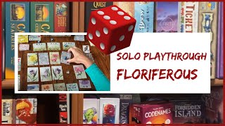 Floriferous Board Game Solo Playthrough boardgames sologameplay [upl. by Goody]