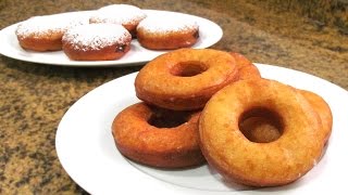 Donas caseras con azúcar y Rellenas [upl. by Adnorehs]