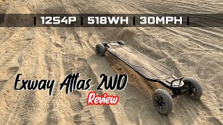 Exway Atlas 2WD Carbon Skateboard Review  Your Average Consumer [upl. by Cath]