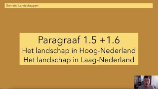 Aardrijkskundig  2 havovwo  paragraaf 15 en 16  methode BuiteNLand [upl. by Hallsy748]