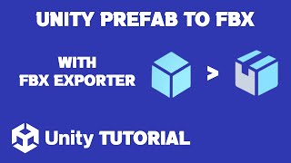 Unity Prefab To FBX Tutorial  Unity FBX Exporter  Unity Export Prefab As FBX [upl. by Nillok]