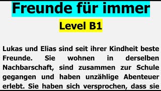 Freunde für immer  Erzählung A2B1 hörenb1 hörena2 deutschb1 [upl. by Griselda]