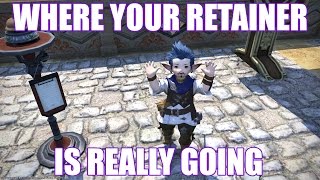 Where Your Retainer is REALLY Going Funny FFXIV Machinima [upl. by Dlareme]