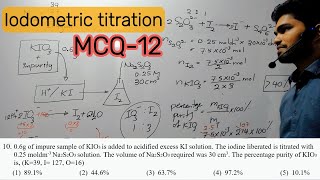 Chemistry MCQ 12  Grade 12  1st term  Iodometric titration  Practice paper 6 Q10 [upl. by Annahs606]