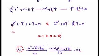 Solving the Schrodinger Equation 68 Real Exponential Solutions [upl. by Ailahs]