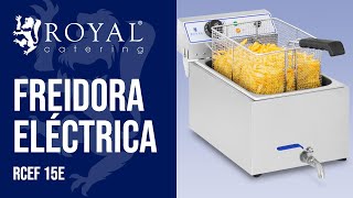 Freidora eléctrica Royal Catering RCEF 15E  Presentación de producto 10010421 [upl. by Idarb]