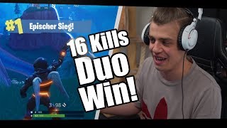 16 KILLS DUO WIN Papaplatte amp Haubna  Fortnite [upl. by Llemrej679]