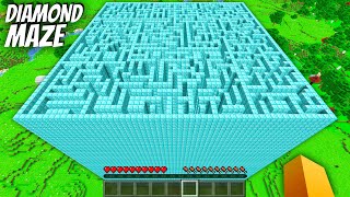 Whats INSIDE the TALLEST DIAMOND MAZE in Minecraft  I found a BIGGEST MAZE [upl. by Thagard]