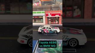 Crazy Race BMW vs Toyota AE86 [upl. by Ymmaj614]