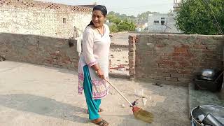 Garmio Mein Ghar Ki Safai  Village Woman Work  Pakistani Village Woman Life  Daily Routine [upl. by Garrity]