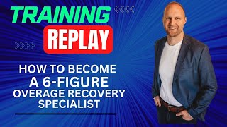 REPLAY The Skills To Become a 6 Figure OverageSurplus Funds Recovery Specialist [upl. by Peggy855]